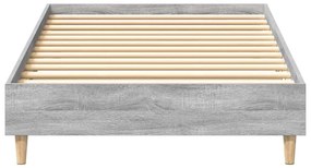 vidaXL Πλαίσιο κρεβατιού χωρίς στρώμα Grey Sonoma 75x190 cm