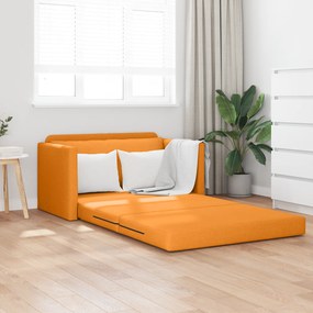 vidaXL Καναπές Κρεβάτι 2-σε-1 Βαθύ Κίτρινο 124x71x78 εκ. Υφάσματος