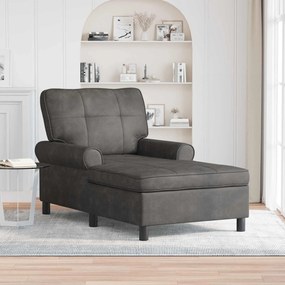 vidaXL Χαλάρωση με μαξιλάρι Μαύρο 91 x 157 x 91 εκ. Τεχνητό Δέρμα
