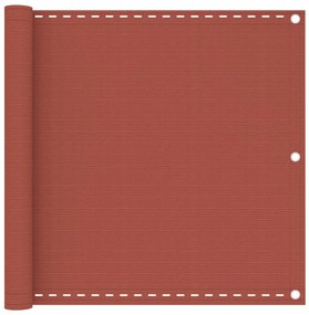 vidaXL Διαχωριστικό Βεράντας Τερακότα 90 x 500 εκ. από HDPE