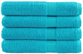 Πετσέτες Premium SOLUND 4Τεμ. Τιρκουάζ 100x200 εκ. 600 γρ/μ²