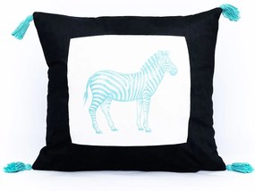 Μαξιλαροθήκη Διακοσμητική Zeb Black Palamaiki 45X45 100% Cotton
