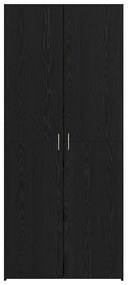 vidaXL Highboard Μαύρη δρυς 40 x 42,5 x 185 εκ. Επεξεργασμένο ξύλο