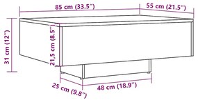 ΤΡΑΠΕΖΑΚΙ ΣΑΛΟΝΙΟΥ ΠΑΛΙΟ ΞΥΛΟ 85 X 55 X 31 ΕΚ. ΑΠΟ ΜΟΡΙΟΣΑΝΙΔΑ 856402