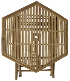 Τραπέζι Nando pakoworld πτυσσόμενο bamboo φυσικό 114x100x75εκ - 141-000016 - 141-000016