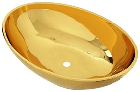 Νιπτήρας Χρυσός 40 x 33 x 13,5 εκ. Κεραμικός - Χρυσό
