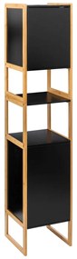 Στήλη Μπάνιου Με Ντουλάπια (33x33x170) F-V Natureo Black 174890B