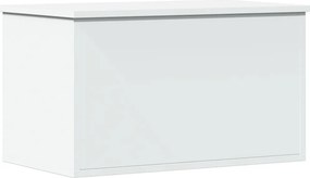 vidaXL Κουτί Αποθήκευσης Λευκό 60x35x35 εκ. από Επεξεργασμένο Ξύλο
