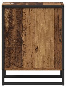vidaXL Κομοδίνο Παλιό Ξύλο 39,5 x 30 x 50 εκ Επεξεργασμένο ξύλο