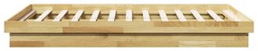vidaXL Πλαίσιο κρεβατιού χωρίς στρώμα 120x190 cm μασίφ ξύλο δρυς