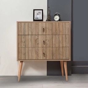 Συρταρτιέρα Soho Megapap χρώμα sonoma 80x40x90εκ.