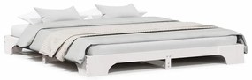 vidaXL Σκελετός Κρεβατιού Λευκό 180 x 200 cm Μασίφ ξύλο πεύκου