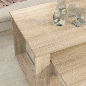 vidaXL Σετ Τραπεζιού Για Καφέ 2 pcs Δρύς Sonoma Επεξεργασμένο ξύλο
