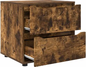 vidaXL Ντουλάπι αποθήκευσης Καπνιστό Δρύς 60 x 48 x 57 εκ