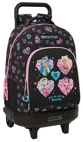 Σχολική Τσάντα Monster High Μαύρο 33 x 45 x 22 cm