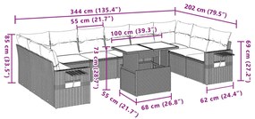 ΣΑΛΟΝΙ ΚΗΠΟΥ 11 ΤΕΜΑΧΙΩΝ ΓΚΡΙ ΑΠΟ ΣΥΝΘΕΤΙΚΟ ΡΑΤΑΝ ΜΕ ΜΑΞΙΛΑΡΙΑ 3268150