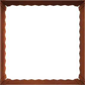 vidaXL Περίγραμμα γκαζόν 60 x 60 x 35 cm Ατσάλι Σκ rusty