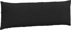 vidaXL Μαξιλάρι Καναπέ 2 pcs Μαύρο 120 x 40 cm ύφασμα
