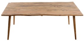 Artekko Τραπεζάκι σαλονιού Ξύλινο σε Φυσικό χρώμα με στρογγυλό πόδι (120x60x46)cm Artekko 720-2105-LAP