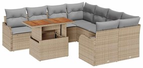 vidaXL Σετ Καναπέ Κήπου 7 pcs μπεζ και ανοιχτό γκρι 100 x 55 x 73 εκ