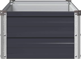 vidaXL Υψωμένο Κρεβάτι Κήπου Ανθρακί 100 x 40 x 24 εκ.