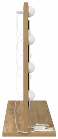 vidaXL Καθρέφτης τουαλέτας με καθρέφτη Artisan Oak 60 x 45 x 18 εκ.