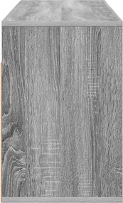 vidaXL Χαμηλό γραφείο 102 x 32 x 48,5 εκ. Γκρι Sonoma