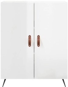 vidaXL Ντουλάπι Γυαλιστερό Λευκό 69,5x34x90 εκ. Επεξεργασμένο Ξύλο