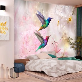 Φωτοταπετσαρία - Colourful Hummingbirds (Pink) 100x70