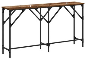 vidaXL Τραπέζι κονσόλας Παλαιό ξύλο 140 x 29 x 75 εκ