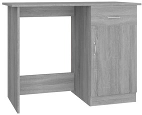 vidaXL Γραφείο Γκρι Sonoma 100x50x76 εκ. από Επεξεργασμένο Ξύλο