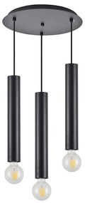 Φωτιστικό Οροφής Adept Tube 77-8672 35x35x300cm 3xE27/GU10 60W Black Homelighting