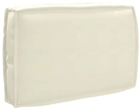 vidaXL Μαξιλάρι Παλέτας για Καθίσμα Κρεμ 60x40x12 cm, Oxford Fabric