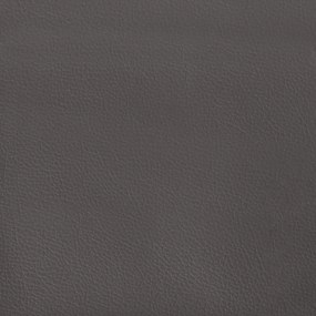 vidaXL Κρεβάτι Boxspring με Στρώμα Γκρι 120x190εκ. από Συνθετικό Δέρμα