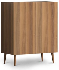 Παπουτσοθήκη Luce Megapap 12 ζευγών χρώμα καρυδί 70x35x85εκ.