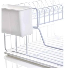 Πιάτοθήκη με ΔΙΣΚΟ 38032/WHITE 44x32cm