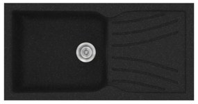 Sanitec Classic 324 Granite Black Νεροχύτης 55cm