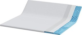 vidaXL Στρώμα επικάλυψης Λευκό 180 x 200 cm Υφασμα Jacquard
