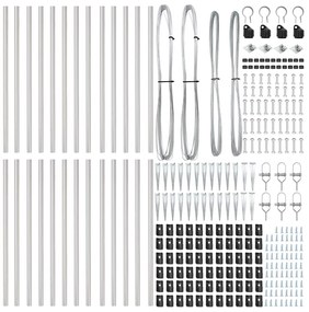 vidaXL Στύλος Περιφράξεων 26 pcs Γκρι 3,2 x 3,2 x 80 εκ