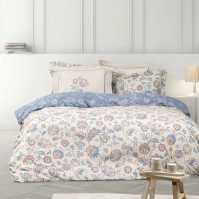 Σεντόνια Υπέρδιπλα (Σετ 240x260) Nima Nivia Γαλάζιο,Μπεζ Χωρίς Λάστιχο 240x260