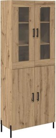 vidaXL Highboard Artisan Oak 69,5 x 34 x 180 εκ. Επεξεργασμένο ξύλο