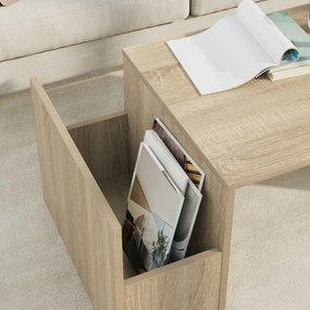 vidaXL Τραπεζάκι σαλονιού Δρύς Sonoma 90 x 45 x 35 cm