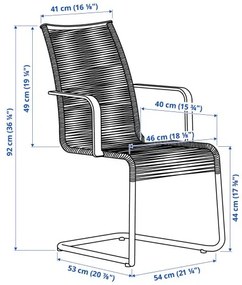 VÄSMAN καρέκλα με μπράτσα, εξωτερικού χώρου 402.116.37