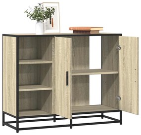 vidaXL Sideboard Sonoma Oak 92x35x76 cm Κατασκευασμένο ξύλο