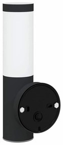 vidaXL Φωτιστικό Τοίχου Για Εξωτερικούς Χώρους 2 pcs Μαύρο