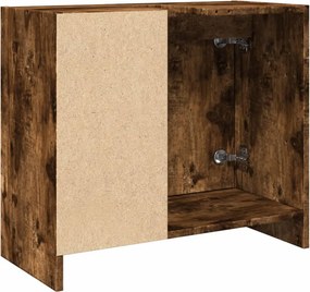 vidaXL Ντουλάπι Νιπτήρα Καπνιστή Δρυς 63x29x55 εκ. Επεξεργασμένο Ξύλο