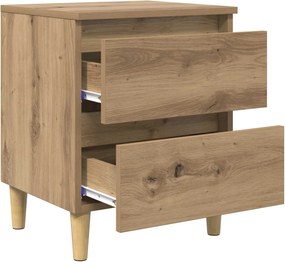 vidaXL Ντουλάπι κρεβατιού Artisan Oak 40 x 35 x 50 εκ.