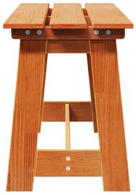 vidaXL Εξωτερικός πάγκος Καφέ 119 x 35 x 47 εκ. Μασίφ ξύλο πεύκου