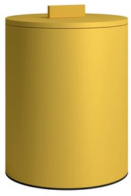 Καλάθι Απορριμμάτων Πάγκου 6lt Ανοξείδωτο Matt Yellow Pam &amp; Co Φ20x25εκ. 2326-603