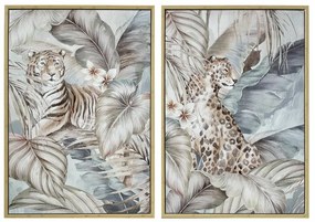 Καμβάς DKD Home Decor πολυστερίνη Καμβάς 70 x 4 x 100 cm